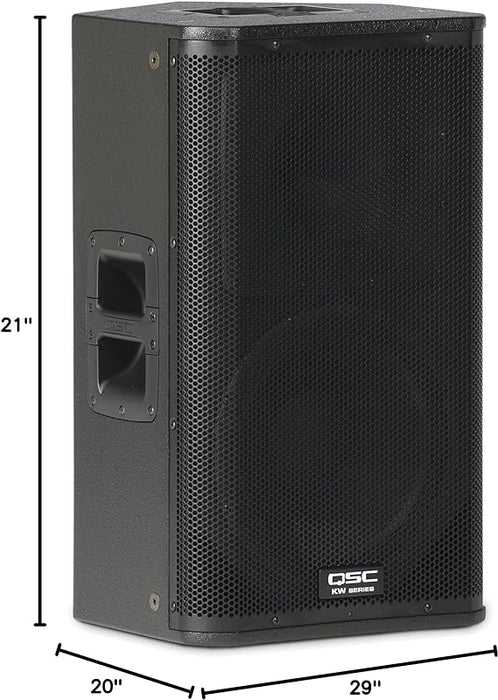 QSC KW122 2-Way Powered Loudspeaker  1000 Watts, 1x12" - Each