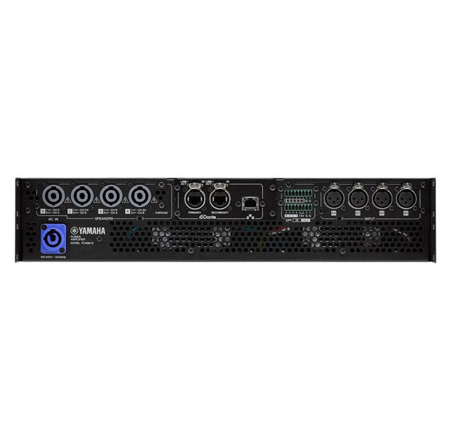 Yamaha PC406-D 4Channel 600W Power Amplifier 4 x 600W at 8Ω, Dante, Remote control via ProVisionaire Touch - Each