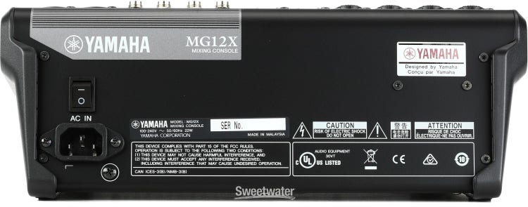 Yamaha MG12X CV 12-Channel Stereo Mixer - Each