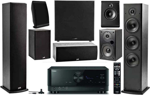 Yamaha RXV6A With Polk Audio T50  Fusion Speakers Dolby Atmos 7.1 Home Theater Package #AM701016