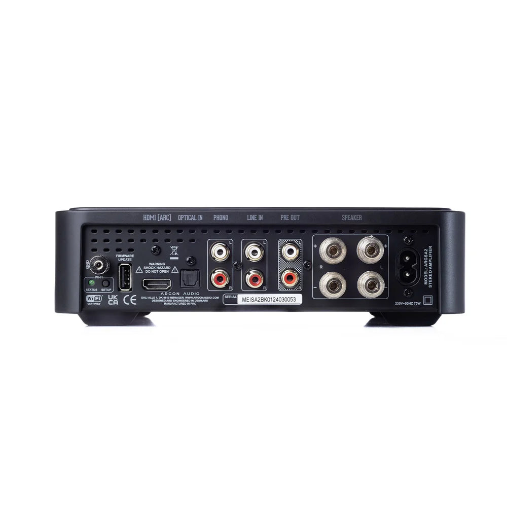 Argon SA2 Network Stereo Ampilfier Receiver with HDMI ARC for High-Quality Wireless Streaming and Seamless TV Audio Integration in Modern Home Audio Systems - Audiomaxx India