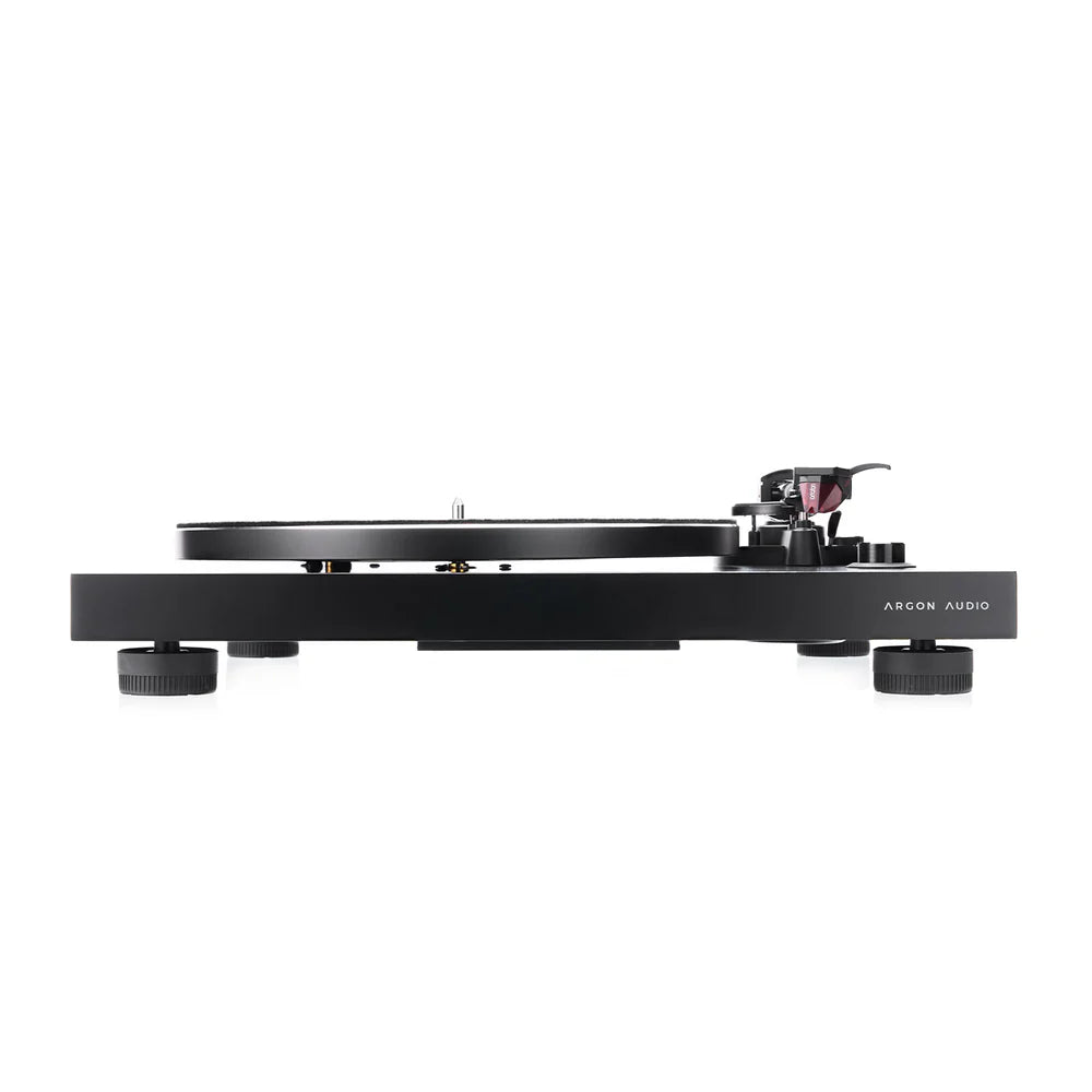 Argon Audio TT-3 Plus Belt Drive Turntable with Ortofon 2M Red Cartridge and ATS Stabilization for High-Fidelity Vinyl Playback and Enhanced Analog Sound Performance - Audiomaxx India