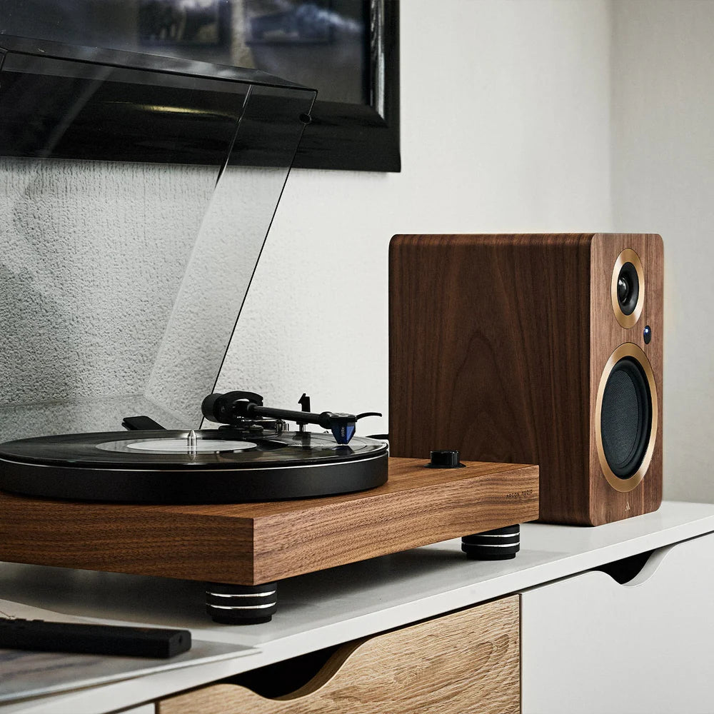Argon Audio TT-4 MK2 Belt Drive Turntable with Ortofon 2M Blue Cartridge, ATS Stabilization and Dampened Platter for Reference-Level Vinyl Playback and Superior Analog Sound Performance - Audiomaxx India