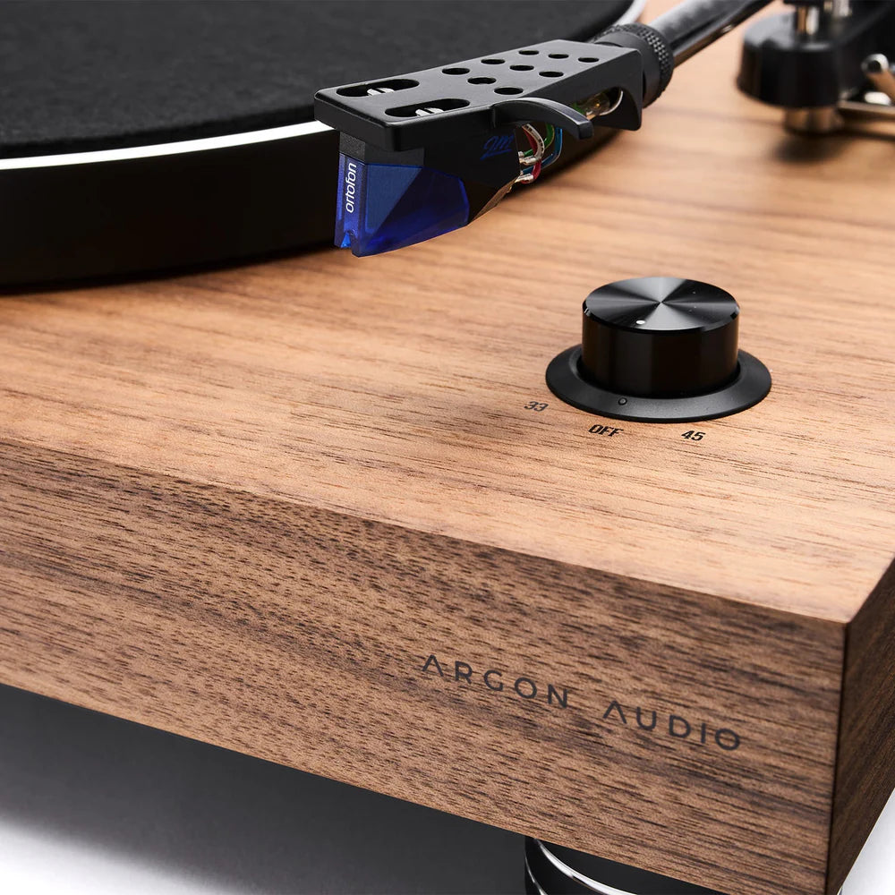 Argon Audio TT-4 MK2 Belt Drive Turntable with Ortofon 2M Blue Cartridge, ATS Stabilization and Dampened Platter for Reference-Level Vinyl Playback and Superior Analog Sound Performance - Audiomaxx India