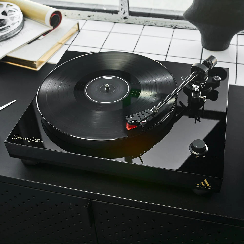 Argon Audio TT-4 Special Edition Belt Drive Turntable with Ortofon 2M Bronze Cartridge, ATS Stabilization and Dampened Platter for Reference-Class Vinyl Playback and Ultimate Analog Sound Performance - Audiomaxx India
