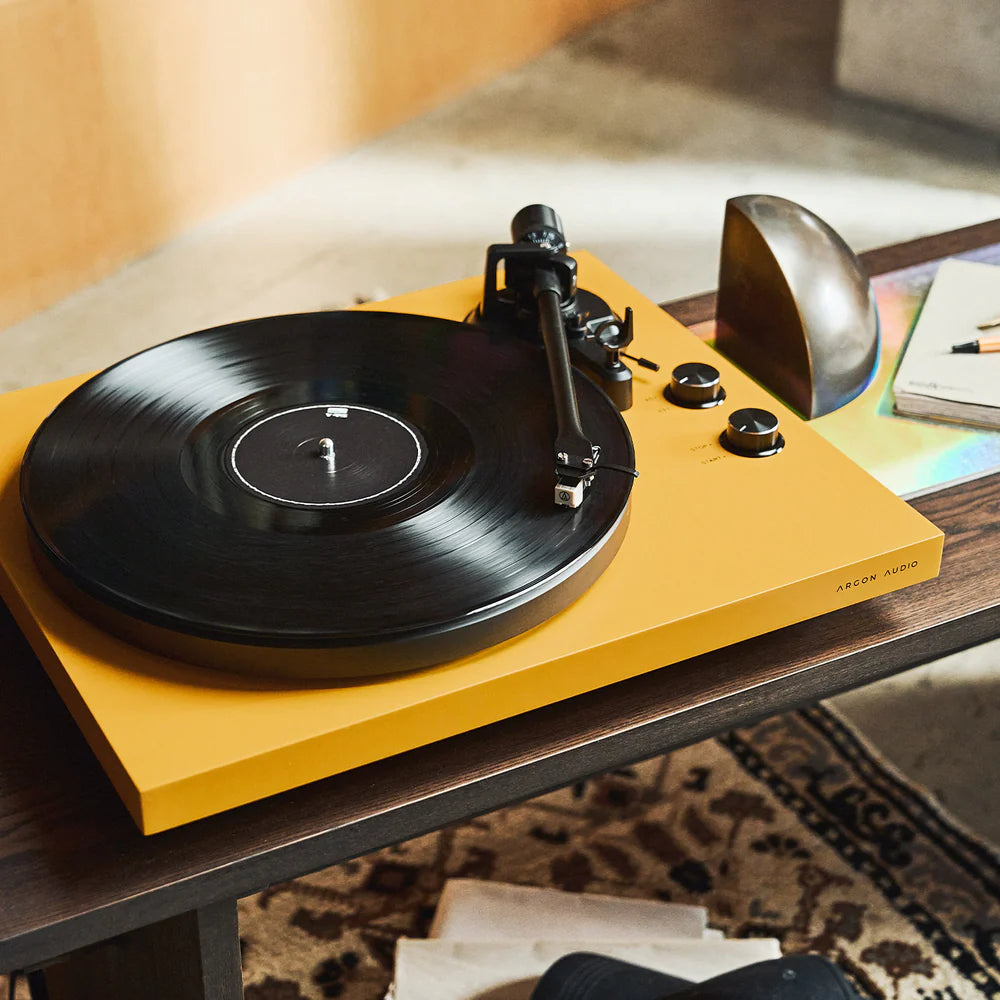 Argon Audio TT MK2 Belt Drive Turntable with Audio-Technica AT3600L Cartridge for Smooth Vinyl Playback and High-Quality Analog Sound Performance - Audiomaxx India