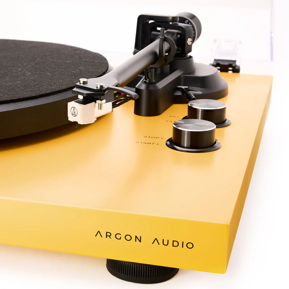 Argon Audio TT MK2 Belt Drive Turntable with Audio-Technica AT3600L Cartridge for Smooth Vinyl Playback and High-Quality Analog Sound Performance - Audiomaxx India