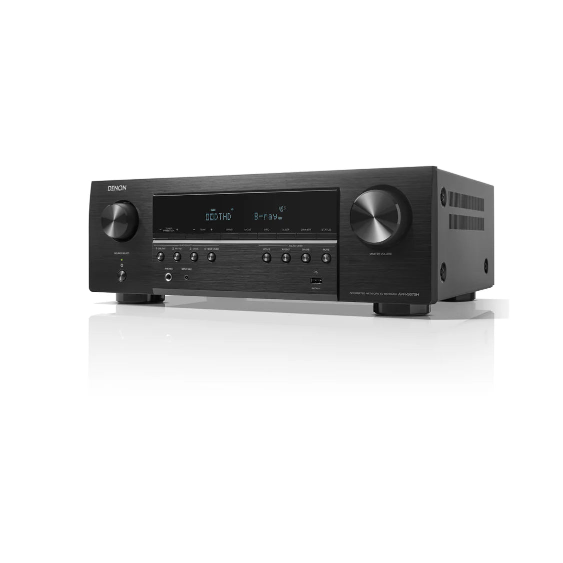 Denon AVR-S670H - 5.2 Channel Network 8K AV Receiver - Each