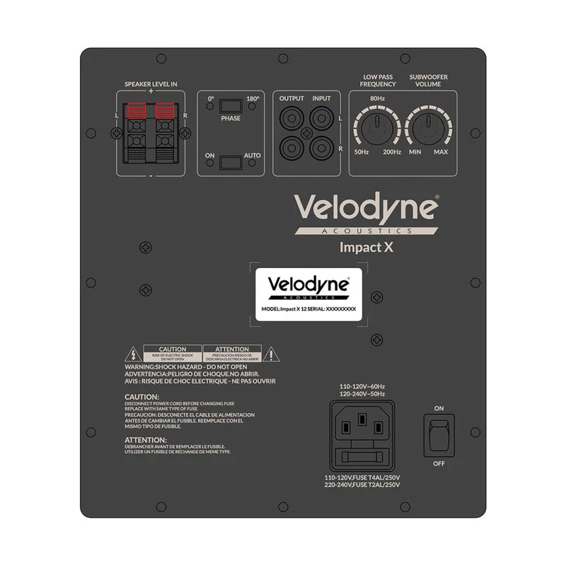 Velodyne Impact X 10 Powered Subwoofer with 10” Driver, High-Efficiency Amplifier & Deep Bass Performance - Audiomaxx India