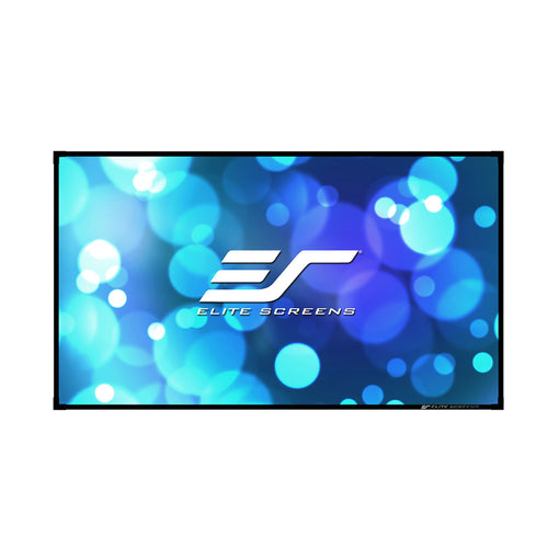 Elite AR92H2-A1080P4K - 92 Inches Edge Free Cine Acoustic Pro 1080P Full HD Fixed Transparent Perforated Frame Home Theatre Projection Screen - (16:9) - Each