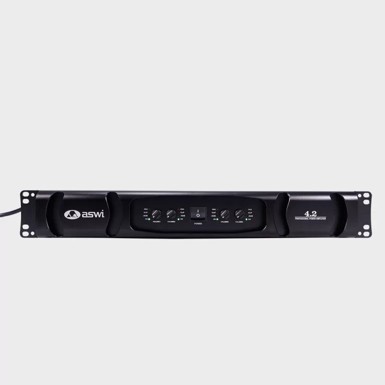 Urban Classic ASWI 4.2 Quad Channel Power Amplifier with 4 x 200W Output at 8 Ohms for High-Performance Multi-Channel Audio Systems - Audiomaxx India