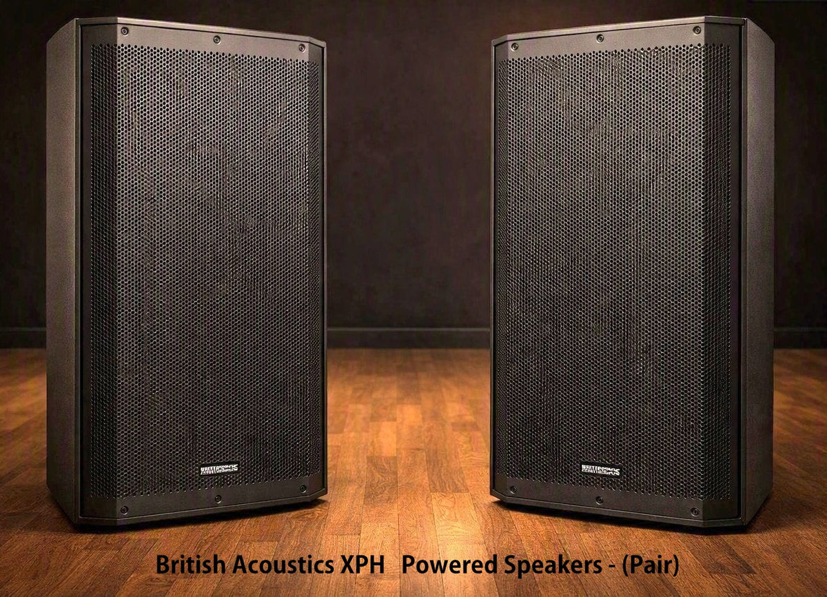 BRITISH ACOUSTICS XP 8H Premium 8‑inch Active Power Speaker System (Pair)