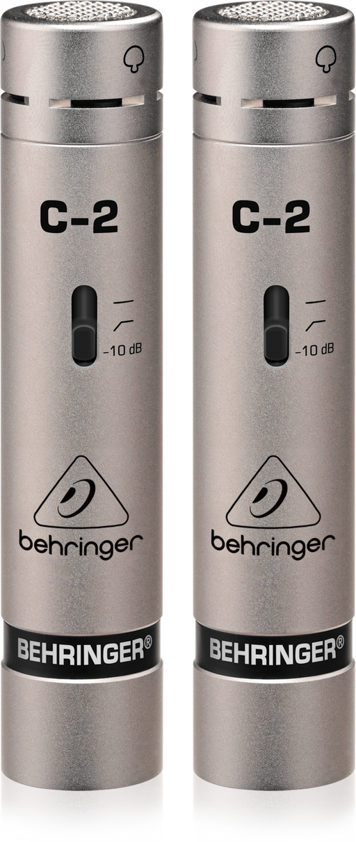 Behringer STUDIO CONDENSER MICROPHONES C-2 2 Matched Studio Condenser Microphones - Pair