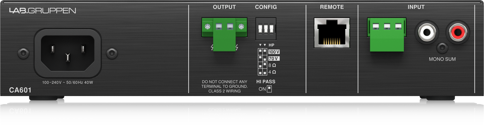 LAB.Gruppen CA601 60W Power Commercial Amplifier with Energy Star Certification - Each