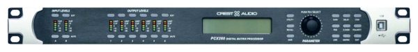 Crest Audio PCX 260-230EB Digital Speaker Management Processor (2-In / 6-Out) with 96 kHz DSP, Matrix Routing, and Advanced System Control