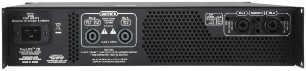 Crest Audio Pro-LITE 7.5-230EB Power Amplifier with 750W per Channel @ 4Ω, Class-D Efficiency, and Lightweight Rack Design - Audiomaxx India