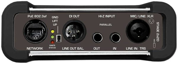 Crest Audio Stage™ 2x2D Dante/AES67 Network DI Box & Audio Interface (PoE Powered) - Audiomaxx India
