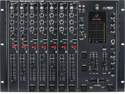 Behringer Pro Mixer DX2000USB Professional 7-Channel DJ Mixer with INFINIUM 'Contact-Free' VCA Crossfader and USB/Audio Interface