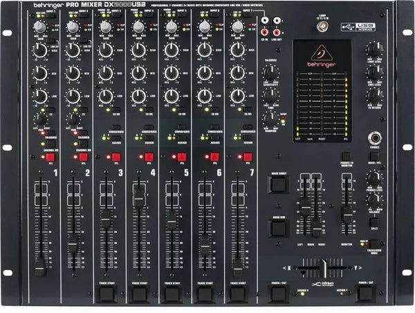 Behringer Pro Mixer DX2000USB Professional 7-Channel DJ Mixer with