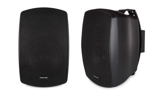 Fonestar ELLIPSE 8T Speakers With 100 V Line Transformer and Low Impedance - Black Pair