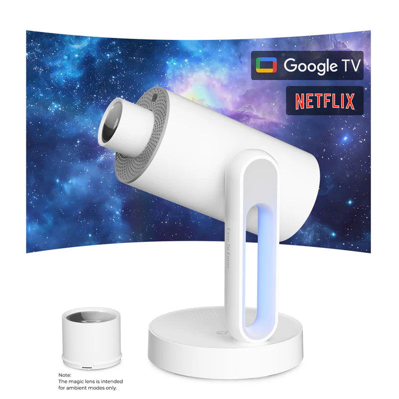 ETOE Starfish Plus, Google TV 1080P Projector with Bedside LightETOE S