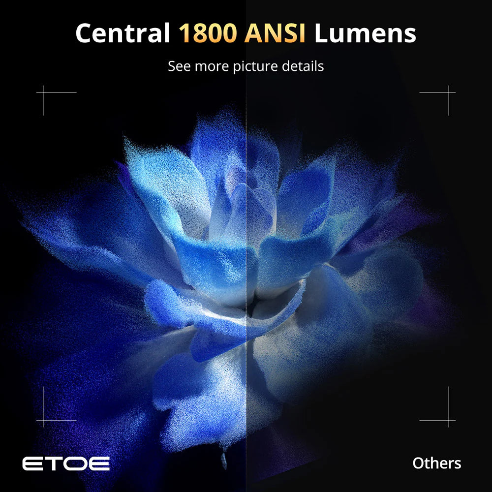 ETOE Whale Pro 2026 High-Brightness Smart Home Theater Projector