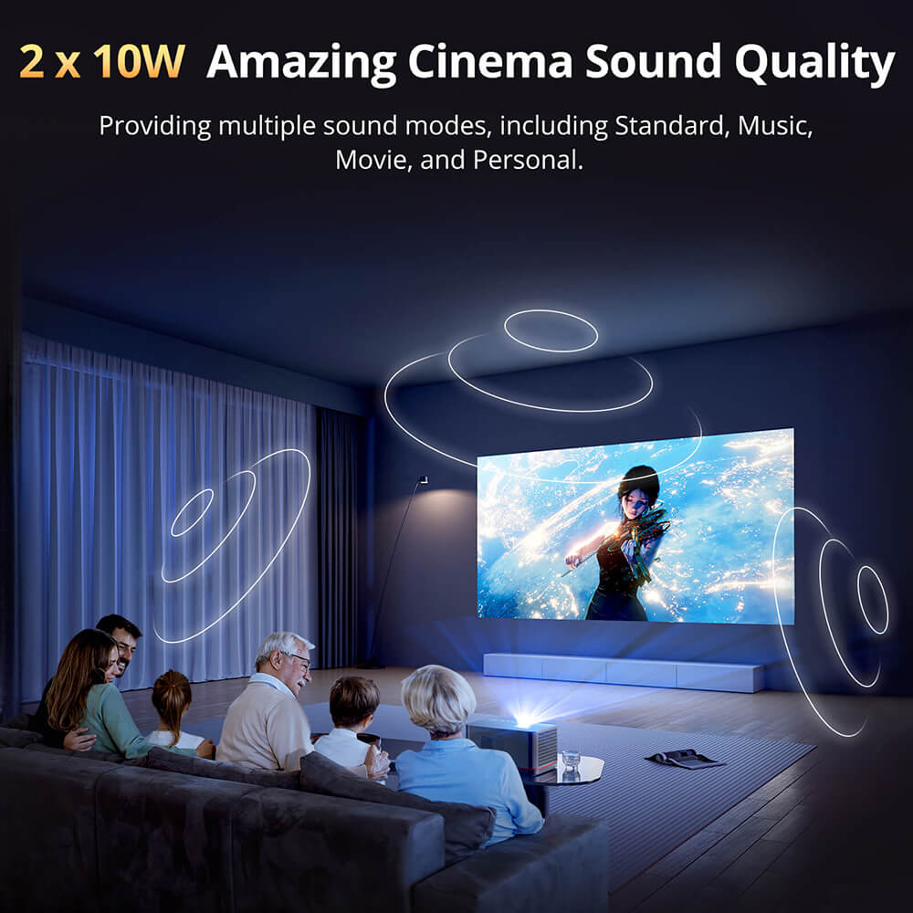 ETOE Whale Pro 2026 High-Brightness Smart Home Theater Projector