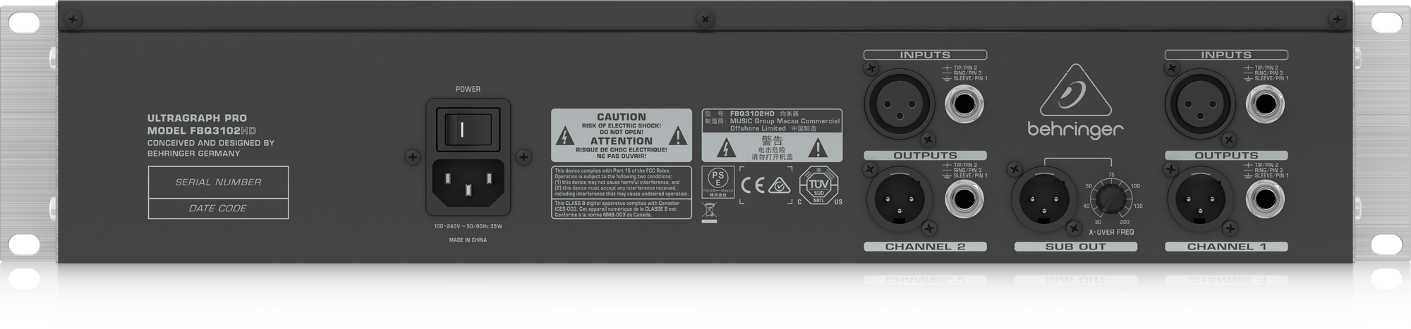 Behringer Ultragraph Pro FBQ3102HD High-Definition 31-Band Stereo Grap —  Audiomaxx India