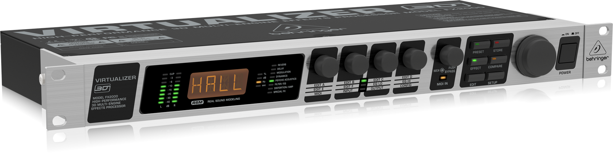 Behringer Virtualizer 3D FX2000 High-Performance 3D Multi-Engine Effects Processor