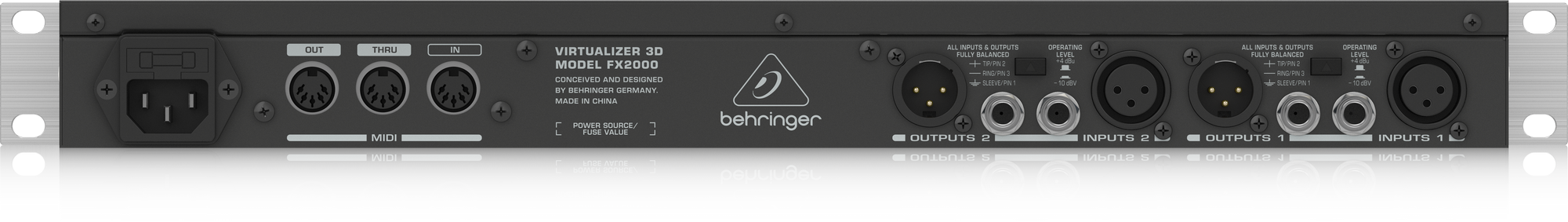 Behringer Virtualizer 3D FX2000 High-Performance 3D Multi-Engine Effects Processor