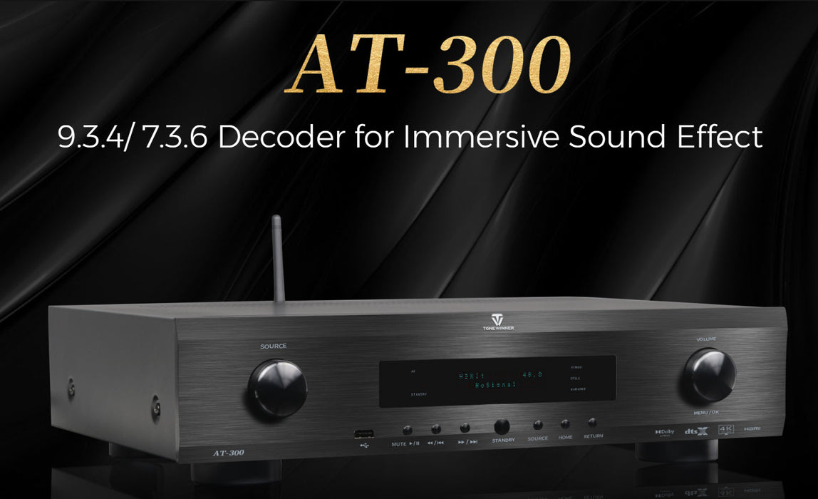 Tonewinner AT300 Dolby Atmos 16 Channels Processor AV Power Audio Preamplifier -Each