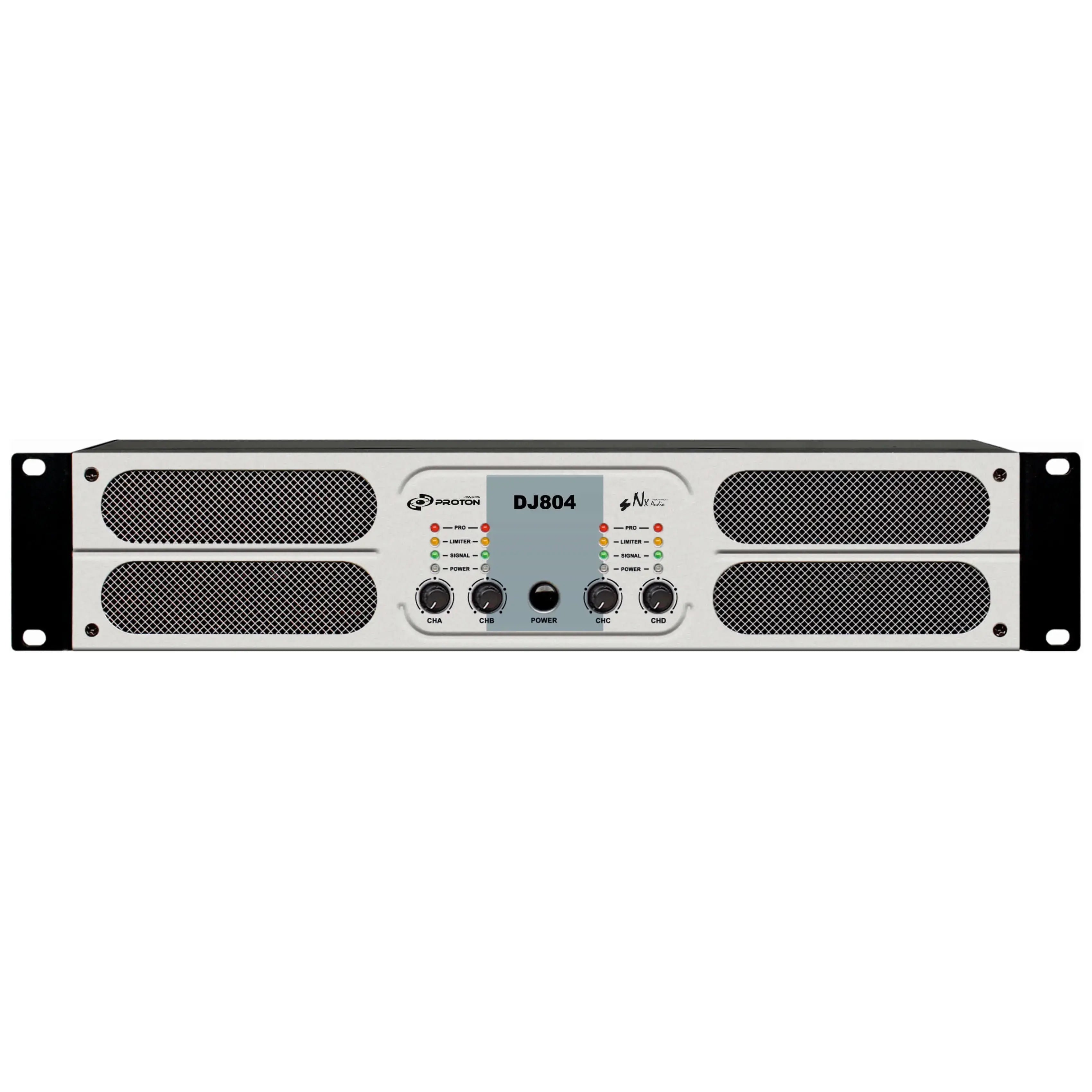 NX Audio DJ804 4-Channe Live Sound 3200W Power Amplifier - Each