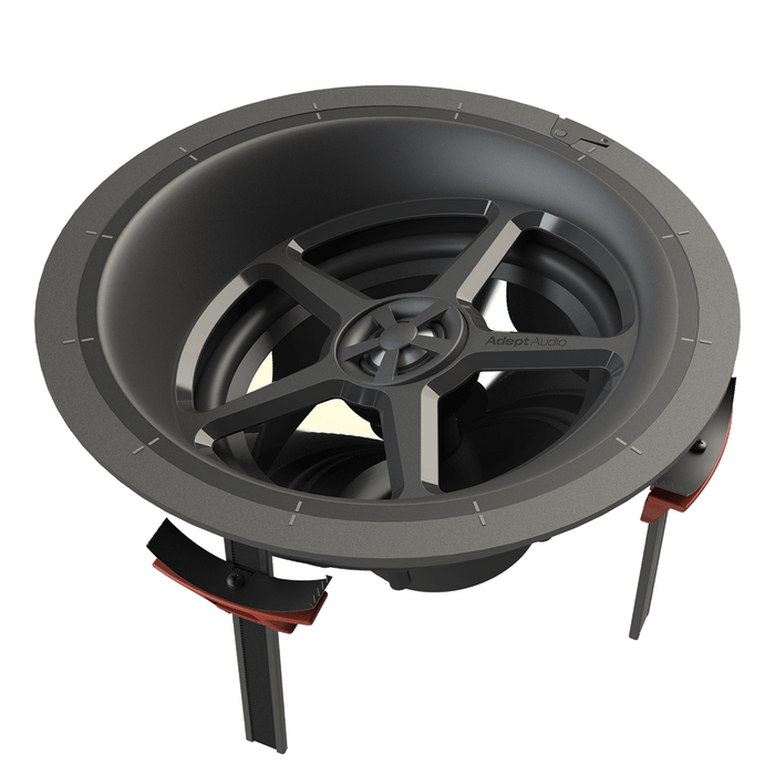Adept Audio ICLCR86 8-inch Graphite-Angled LCR Ceiling Speaker