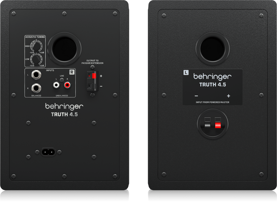 Behringer TRUTH 4.5 Audiophile 4.5" Studio Monitors with Advanced Waveguide Technology - Pair