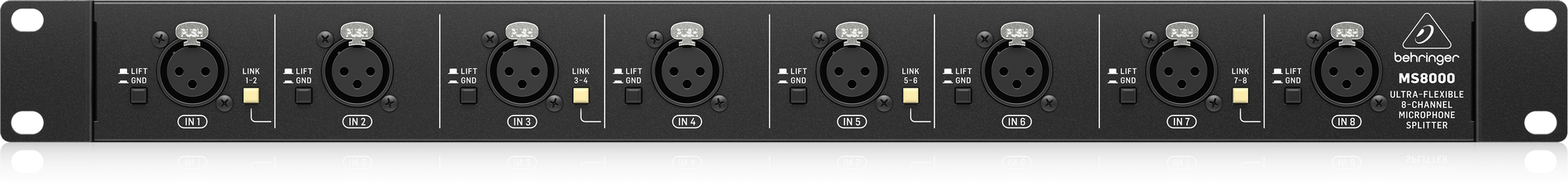 Behringer Ultralink MS8000 Ultra-Flexible 8-Channel Microphone Splitte ...
