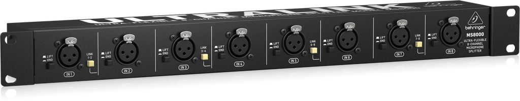 Behringer Ultralink MS8000 Ultra-Flexible 8-Channel Microphone Splitte