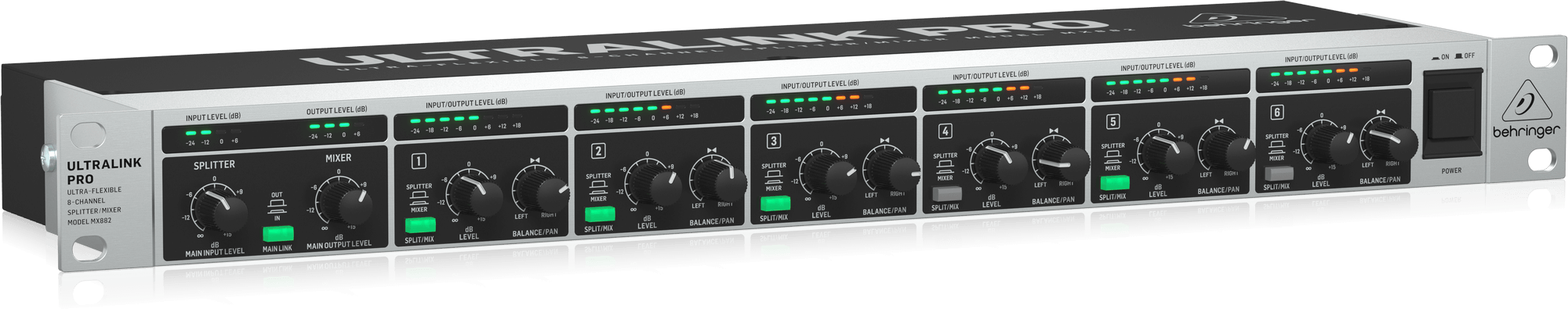 Behringer ULTRALINK PRO MX882 V2 Ultra-Flexible 8-Channel Splitter/Mixer