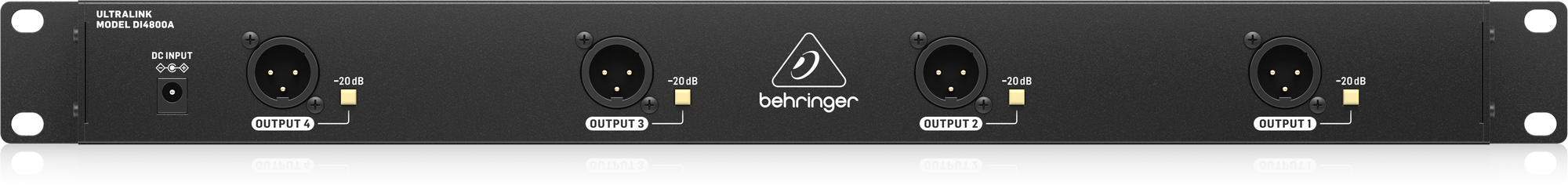 Behringer DI4800A Professional 4-Channel Active DI Box, Booster and Line Isolator