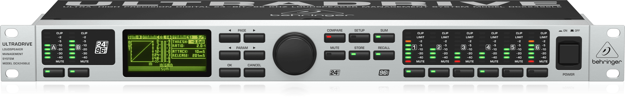 Behringer UltraDrive DCX2496LE Ultra-High-Precision Digital 24-Bit/96 kHz Loudspeaker Management System