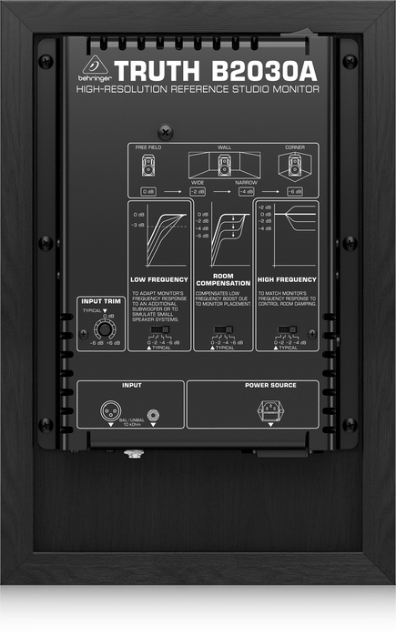 Behringer TRUTH B2030A High-Resolution, Active 2-Way Reference Studio Monitor - Each