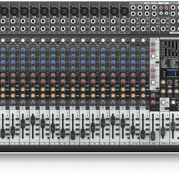 Behringer Eurodesk SX2442FX Ultra-Low Noise Design 24-Input 4-Bus Stud