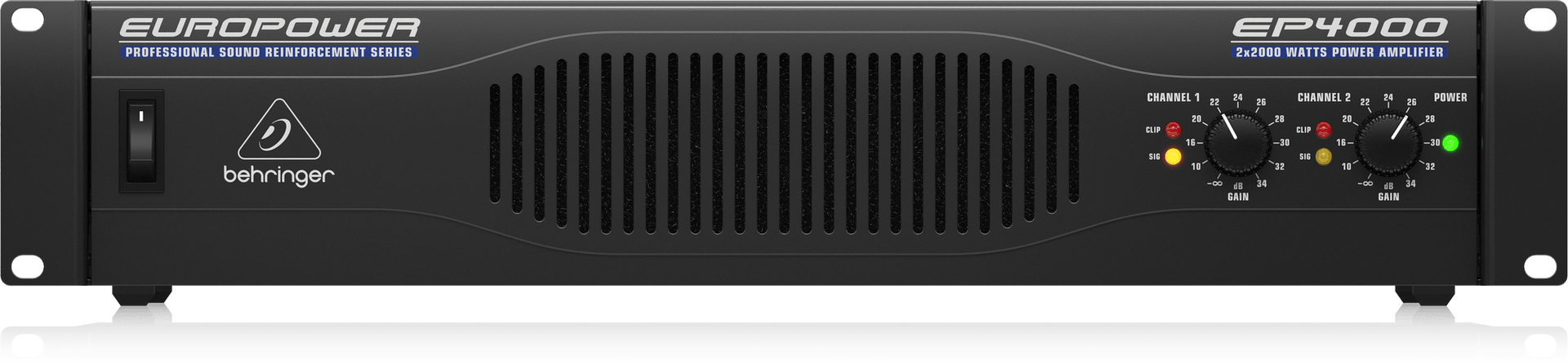Behringer Europower EP4000 Professional 4000W Stereo Power Amplifier w