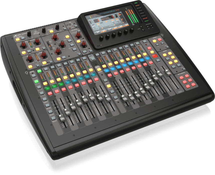 Behringer X32 Compact 40-Input, 25-Bus Digital Mixing Console with 16 Programmable Midas Preamps, 17 Motorized Faders,-Channel LCD's, 32-Channel Audio Interface and iPad/iPhone * Remote Control