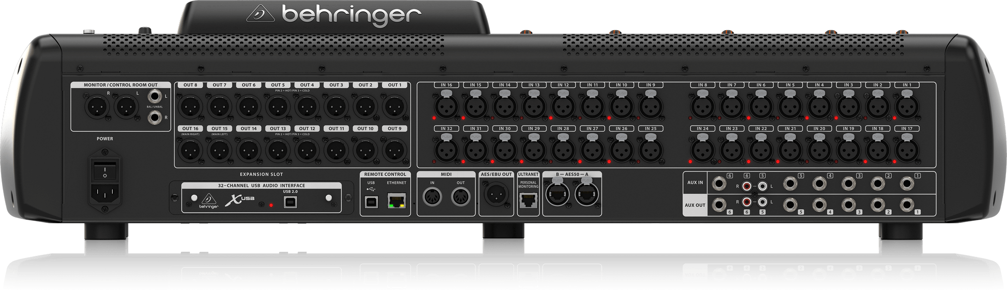 Behringer X32 40-Input, 25-Bus Digital Mixing Console with 32 Programmable MIDAS Preamps, 25 Motorized Faders, Channel LCD’s, 32-Channel Audio Interface and iPad/iPhone * Remote Control