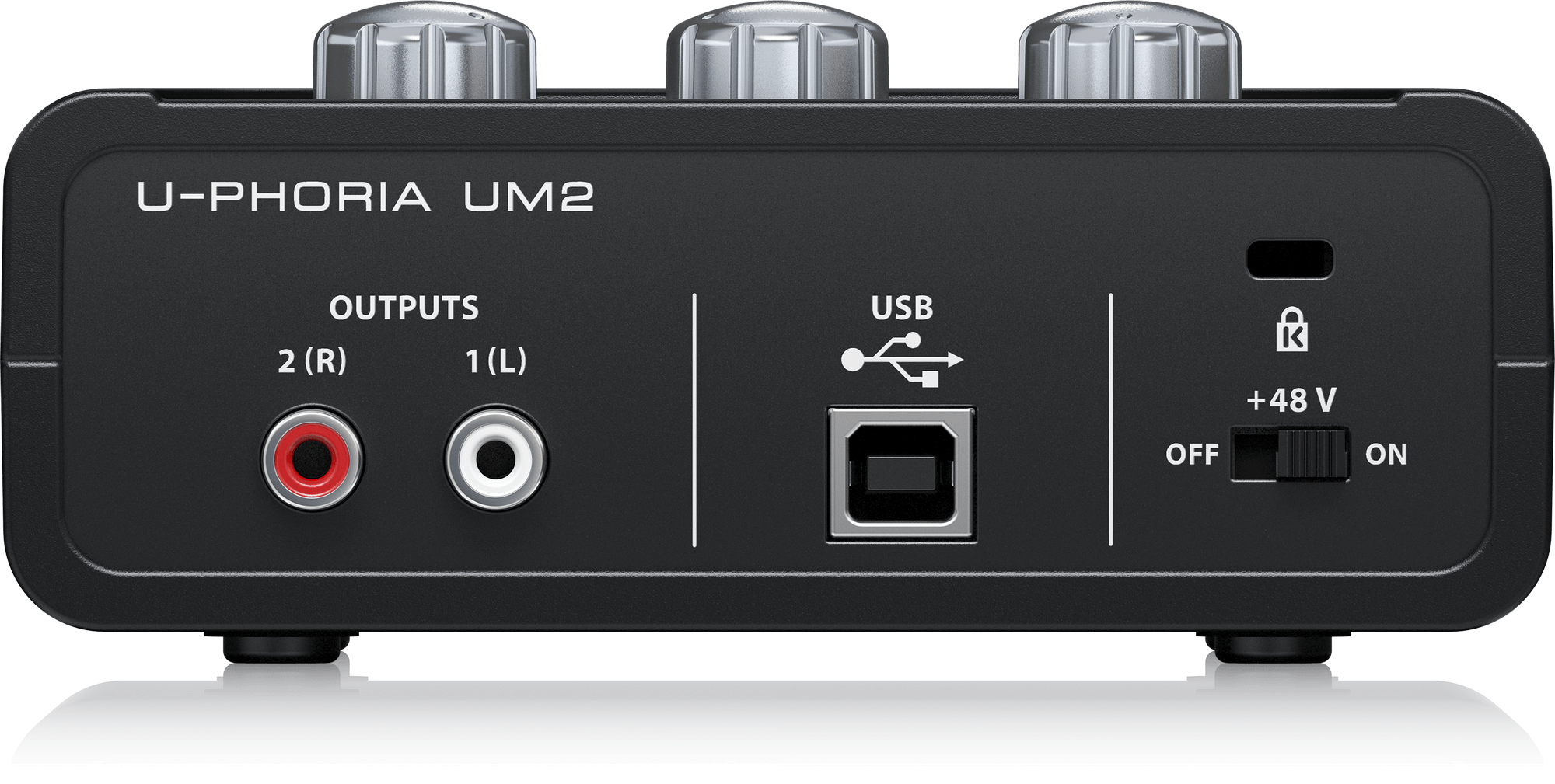 Behringer U-Phoria UM2 Audiophile 2x2 USB Audio Interface with XENYX Mic Preamplifier