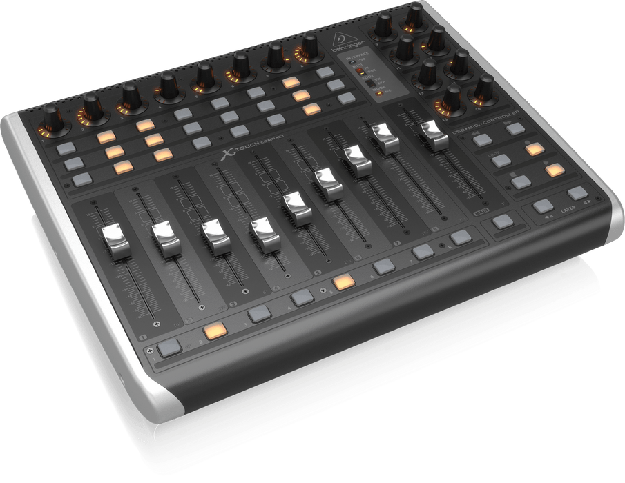 Behringer X-Touch Compact Universal USB/MIDI Controller with 9 Touch-Sensitive Motor Faders