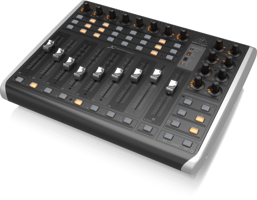 Behringer X-Touch Compact Universal USB/MIDI Controller with 9 Touch-Sensitive Motor Faders