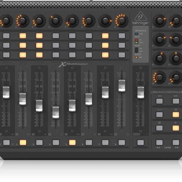 Behringer X-Touch Compact Universal USB/MIDI Controller with 9 Touch-S