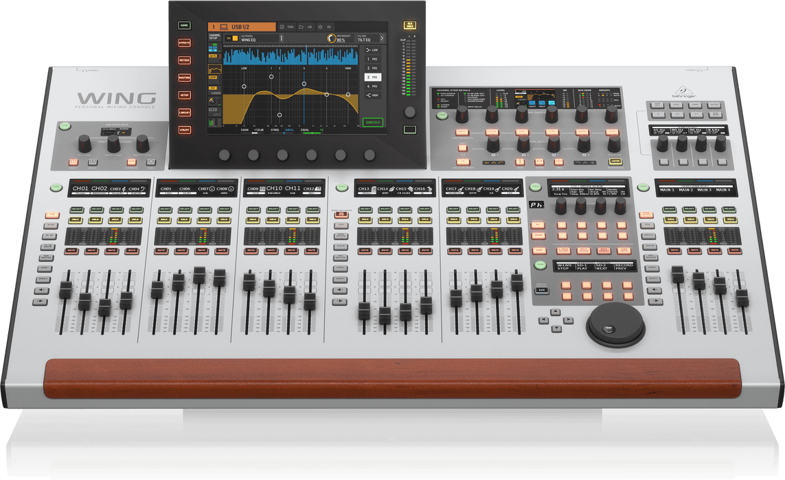 Behringer WING 48-Channel, 28-Bus Full Stereo Digital Mixing Console with 24-Fader Control Surface and 10" Touch Screen