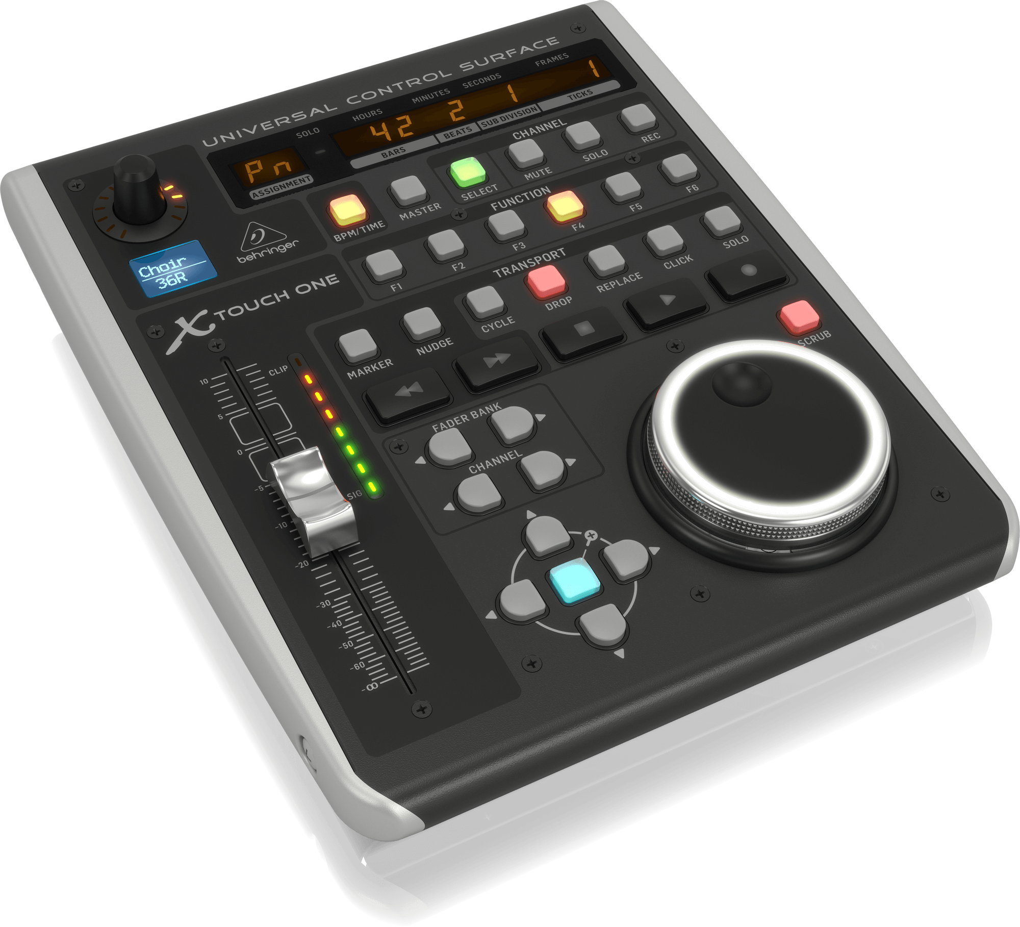 Behringer X-Touch One Universal Control Surface with Touch-Sensitive Motor Fader and LCD Scribble Strip